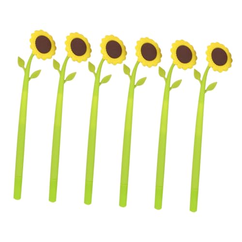 Lurrose 6 Stück Sonnenblumen Stift Schreiben Party arbeiten Pastell Blumen- kugelschreiber schreibhilfe Stifte mit glatter Schreibweise Gel Stift Stifte für Tagebuch Schulstifte Kieselgel Lurrose 6 Stück Sonnenblumen Stift Schreiben Party arbeiten Pastell Blumen- kugelschreiber schreibhilfe Stifte mit glatter Schreibweise Gel Stift Stifte für Tagebuch Schulstifte Kieselgel von Lurrose