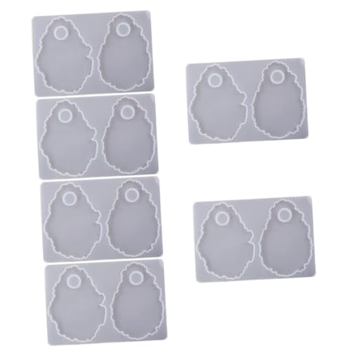 Lurrose 6 Teiliges DIY Kleberform Set Mini Form Zum Basteln Tablett Einzigartiger Geoden Untersetzer Mit Halter Fondant Formen Schmuckanhänger Para Make Up Palette Form Make Up von Lurrose