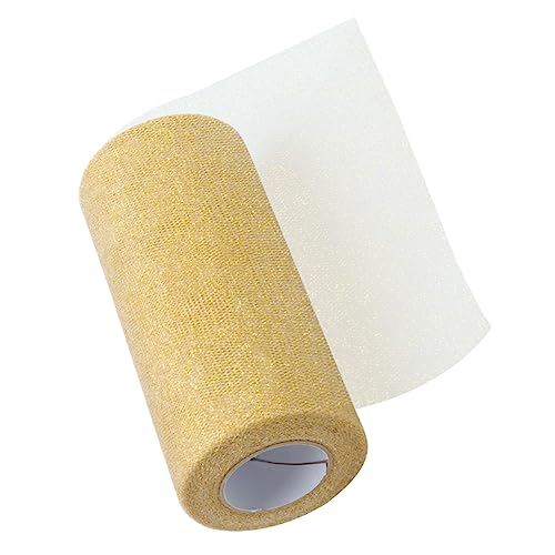 Lurrose 25 Yard Gold Tüllband Rolle Glitter 6 Zoll Breite Für Handwerk Projekte von Lurrose