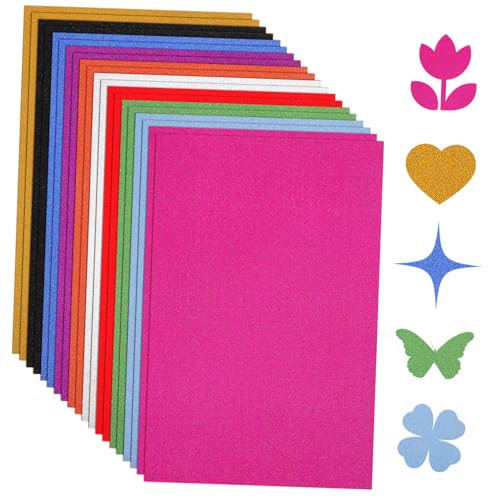 Lurrose 60 Blatt Goldpulverkarton Leer A4 Glitzerpapier Karton Für Kinder Karton Zum Basteln Karton Für Diy-bastelprojekte Karton Für Bastelprojekte Sammelalbum Bunter Karton Papierstau von Lurrose