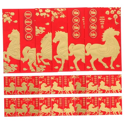Lurrose 60 Stück Vietnamesische Neujahrs Lai See Umschläge Goldene Money Envelopes Große Rote Packet für Chinesisches Frühlingsfest Geburtstag Hochzeit Traditionelle Faderesistente Farben Lurrose 60 Stück Vietnamesische Neujahrs Lai See Umschläge Goldene Money Envelopes Große Rote Packet für Chinesisches Frühlingsfest Geburtstag Hochzeit Traditionelle Faderesistente Farben von Lurrose