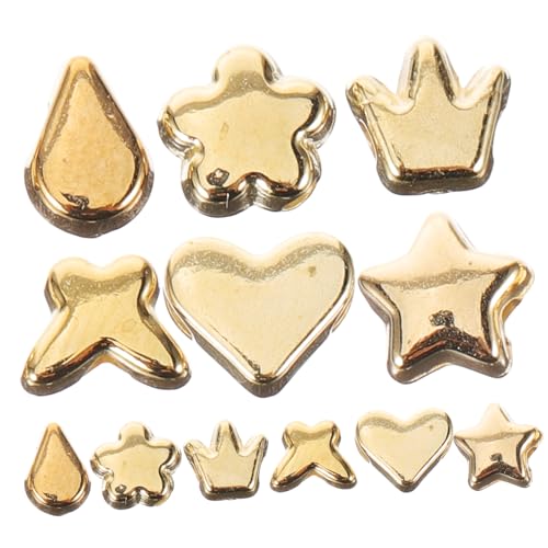 Lurrose 600 Stück DIY Produktion Von Xingyue Perlen Stern Charms Buchstaben Perlen Silberne Distanzperlen Basteln Distanz Charms Perlen Charms Basteln Biegeringe Reifen Set von Lurrose