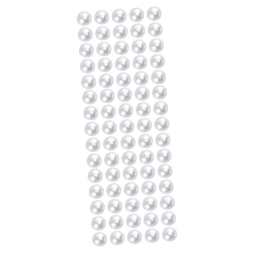 Lurrose 6000 Stück runde Perlen DIY-Materialien für Perlenaufkleber gefärbte Perlen Perlensets Perlen Weiß von Lurrose