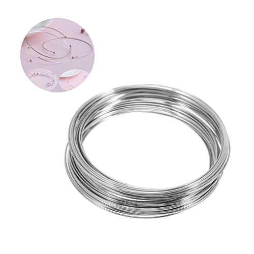 Lurrose 60mm Silberne Stahlring Bangle Draht Für DIY Schmuckherstellung Perfekte Materialien Für Armbänder Und Accessoires Für Frauen Und ädchen von Lurrose