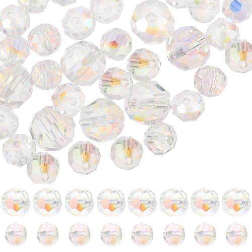 Lurrose 60st Transparente Ab-farbige Bausätze Schmuck Vasen Bretter Schmelzend Sortiert Bausatz Kreis Ab Farbe Loser Perlenanhänger Basteln Sie Diy- Glas von Lurrose