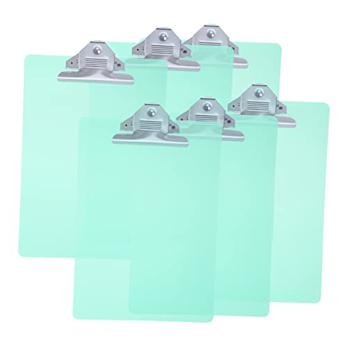 Lurrose 6St A4-Klemmbrett Klemmbrett mit Speicher Klemmbretthalter Notiz Clip Pastell büromaterial office supplies schulmaterial briefumschläge Papier-Klemmbrett Memo-Klemmbretter Green von Lurrose