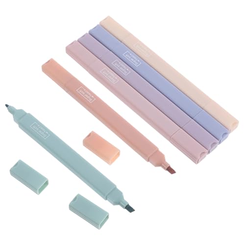 Lurrose 6St Textmarker schreibutensilien büroradio markierstifte bürozubehör stule vier Kugelschreiber Stift feine Spitze Highlighter pastell Büro Mark Stift DIY Scrapbook Marker Plastik von Lurrose