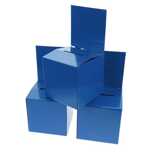 Lurrose 6St Tombola-Box Schachteln für Hochzeitskarten Papierboxen für Hochzeitskartenbox Geldgeschenkebox Dekorative Kartenbox Etui für Geschenkkarten zur Hochzeit Blue von Lurrose