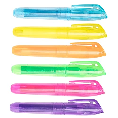 Lurrose 6St graffiti stifte grafitti stift Graffiti-Stift fluoreszierende stifte Farbige Marker Markierungen Lesezeichen Textmarker Stifte Gel Buchmarker tragbarer Markierungsstift Plastik von Lurrose