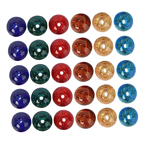 Lurrose 70 Stück -Glasperlen Lieferungen Veranstalter Perlen zur Schmuckherstellung Massenperlen Korb beads for bracelets dekoperlen Bastelperlen selber machen Schmuck lose Perlen von Lurrose