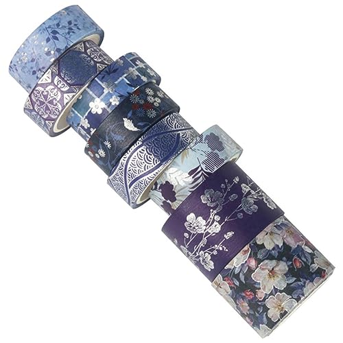 Lurrose 8 Rollen Washi-Tape Band Verpackung Scrapbooking the washi tape Dekorative Klebebänder Washi Tape zum Verpacken von Geschenken Aufkleber mit Retro-Motiven Japanisches Papier von Lurrose