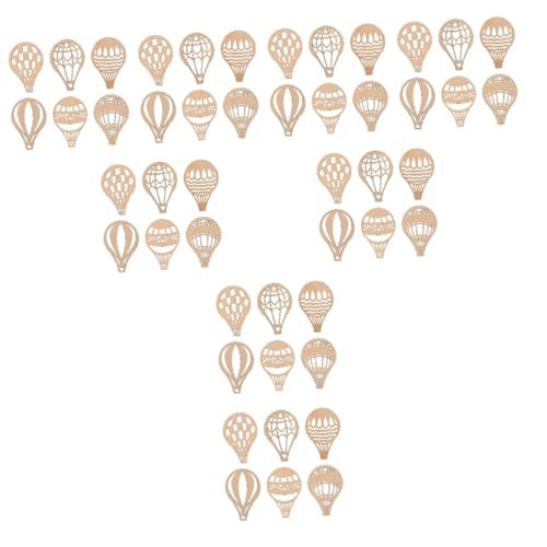 Lurrose 8 Sätze Holzanhängerbrett Öko Luftballons Heißschaum Bastelballons Geburtstagsballons Heißes Basteln Wiederaufladbare Lampe Luftschlangen Mini Luftballon Ausschnitt 30 Stück * 8 von Lurrose