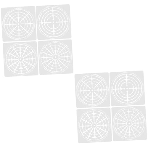Lurrose 8 Stück Spinnennetz Vorlage Kleine Mandala Punkt Schablonen Tragbare Mandala Punkt Schablonen Tragbare Schablonen Zarte Mandala Punkt Vorlagen Kompakte Mandala Punkt von Lurrose