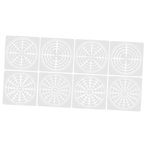 Lurrose 8 Stück Spinnennetz Vorlage Mandala Punkt Schablonen Malschablonen Wiederverwendbare Mandala Punkt Vorlagen Heimwerkerbedarf DIY Zubehör DIY Schablonen Zarte Mandala Punkt von Lurrose