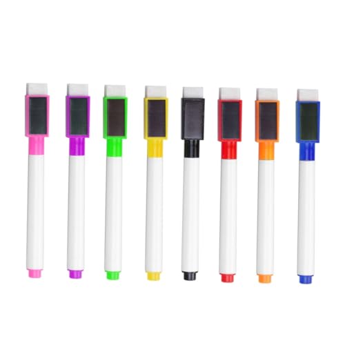 Lurrose 8 Stück Whiteboard Stift Feine Spitze Trocken Abwischbare Marker Magnetischer Trocken Abwischbarer Marker Magnetisches Whiteboard Für Kühlschrank Whiteboard Marker von Lurrose