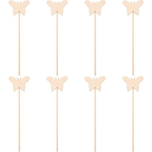 Lurrose 8 Teiliges Unvollendete Feenstäbe Feen Set Ornamente Feen Partygeschenke Feen Für Mädchen Kreativer Feenstab DIY Malspielzeug Figuren Blinkende Aufkleber Aus Holz von Lurrose