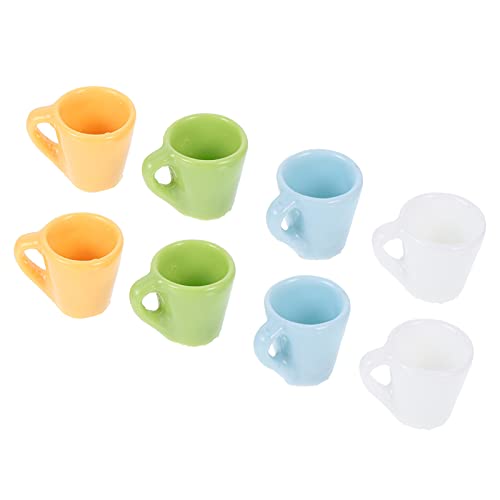 Lurrose 8St Mini-Becher bastelzeug mikrolle Mini Becher Miniaturmodell spielwaren draußen verkleidung Thermal- Teetasse Espresso Flaschen Mini-Szenenmodell-Ornament Tassenmodell Umweltharz von Lurrose