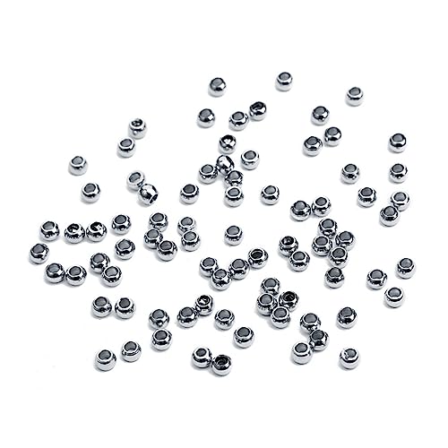 Lurrose Schmuckherstellungsset 50 Stück 8 Mm Edelstahlperlen Mit Großem Loch Und Rundem Loch Für Die Herstellung Von Armbändern Und Halsketten von Lurrose