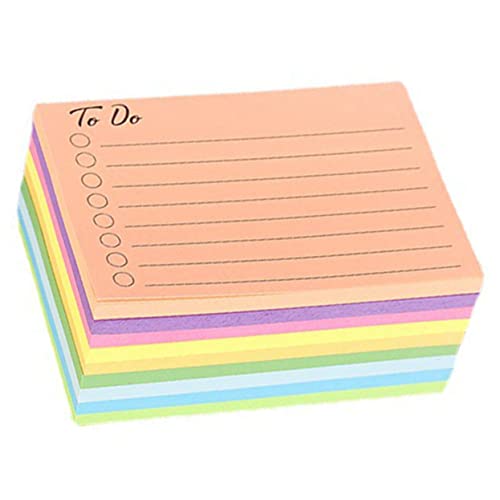 Lurrose 9 Farben Haftnotizen Set Bunte Memo Sticker Für Schule Büro Und Haushalt Extra Stark Haftend Ideal Für Notizen Und Erinnerungen Pro Set von Lurrose