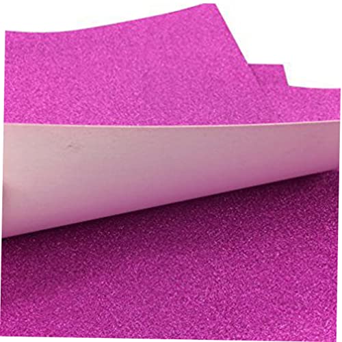 Lurrose A4 Glitzerpapier Rosarot Funkelndes Bastelpapier Für DIY Projekte Scrapbooking Und Kreative Karten Glitzerkarton Für Bastelarbeiten Und Dekoration von Lurrose