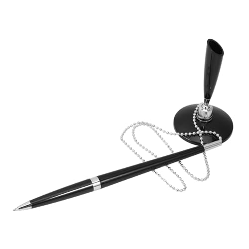 Lurrose Desktop-stift Business-accessoire Stehender Design-stift Gästebuch Stift Professioneller Kugelschreiber Signaturstift Büro Business Stift Counter-business-stift Plastik Black von Lurrose