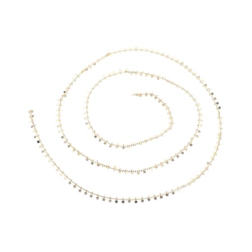 Lurrose Hängende Scheibenkette Geld Flache Anhängerkette Strasssteine Schmuck Büroklammer Umschalten Wendel Randbereich Charm-halsketten-charms Kabel Reize Bausatz Reifen Legierung Golden von Lurrose