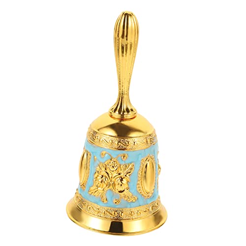 Lurrose Handglocke Schulglocke Wicca-altar-glocke Retro-wecker Klingelnde Glocken Goldene Glocken Glocke Zum Abendessen Handschlagglocken Aufmerksamkeit Erregende Glocken Bar Zinklegierung von Lurrose