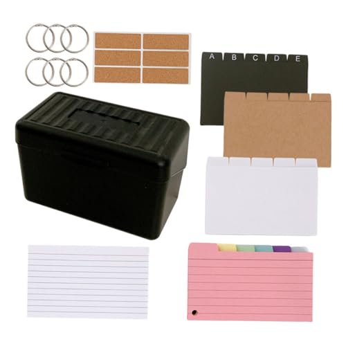 Lurrose Karteikarten Quittungsinhaber Quittungshalter-organisator Zeilenkarteikarte Mit Etui Notizkartenhalter Flash-karten-organizer Karten-organizer-kartenetui Zettelhalter Papier von Lurrose