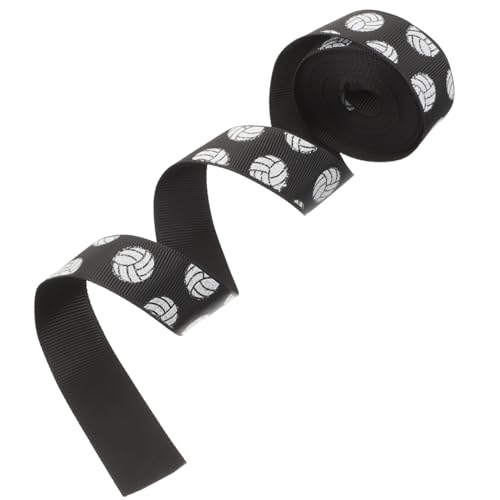 Lurrose Kasten seidenband ribbon Abschlussdekoration geschenksband Geschenkbandrolle durchsichtiges Chiffonband schwarzes Band Stolz Geschenkverpackungsband bedrucktes Band Polyester Black von Lurrose