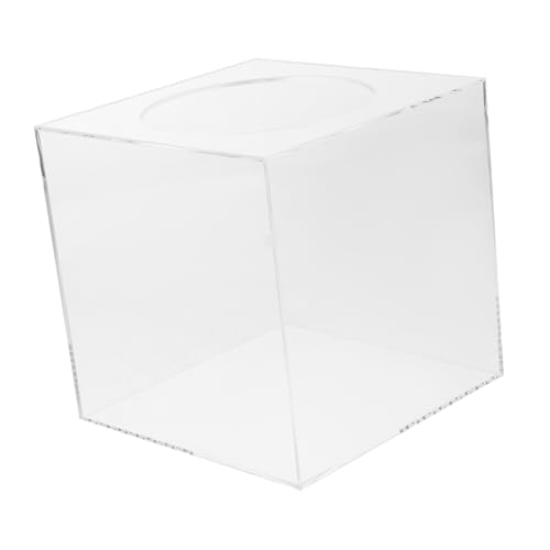 Lurrose Kastenkasten Kleine Lotteriebox aus Acryl Geschenkboxen für Hochzeiten gießen Klare Speicherbehälter Würfel Körbe aufbewahrungskorb storage boxes Lotterieinhaber Spende liefern von Lurrose