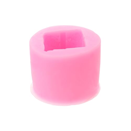 Lurrose Kerzenform Formen mit Schokoladenüberzug Zubehör für die Kerzenherstellung Wachsbrenner silikonform silikongiesform handgemachte Seifenform Desktop-Ornament-DIY-Form Kieselgel Rosa von Lurrose