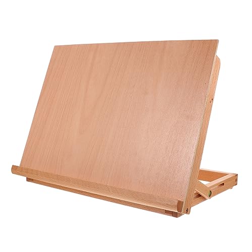 Lurrose Klappbare Desktop-malerei Diagramm Verstellbarer Schreibtisch Laptop Kühlständer Laptopständer Für Schreibtisch Tragbarer Stehpult Kleiner Schreibtisch Künstler Monitor Planke Holz von Lurrose