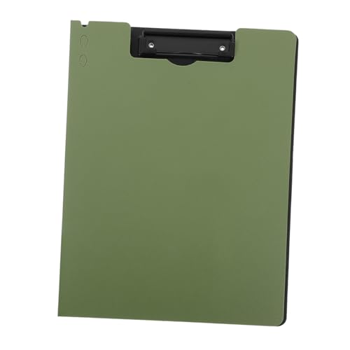 Lurrose Mappe Faltbares Klemmbrett -klemmbrett Datei-cover-ordner A4-klemmbrett Zwischenablageordner Clipboard-ordner Zwischenablage Schreiben Kunststoff Olive Green von Lurrose