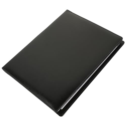 Lurrose Mappe ordner kreditkartenhalter kugelbinder bürozubehör büroorganizer folders Dokumentenhalter Datei liefern Bürobedarf Halter für Bastelpapier transparenter Papierhalter Pu Black von Lurrose