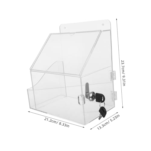 Lurrose Multifunktionale Abstimmungsbox Spendenboxen Für Wohltätige Zwecke -losbehälter -ticketspender Tombolaboxen Für Tickets Spendenboxen Für Fundraising Acryl Transparent Lurrose Multifunktionale Abstimmungsbox Spendenboxen Für Wohltätige Zwecke -losbehälter -ticketspender Tombolaboxen Für Tickets Spendenboxen Für Fundraising Acryl Transparent von Lurrose
