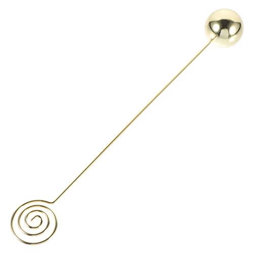 Lurrose Notizordner Büro Stand Tablett Spender Schublade Tische office supplies office zubehör notenhalter Tischdekoration Tisch-Memohalter Memo-Clip mit Kugelbasis Rostfreier Stahl Golden von Lurrose