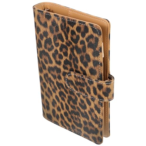 Lurrose Ordner Mit Taschen Mini-ordner Aufkleber Ordner Ordner Binderschale Kleingelddose Dekorative Notizblockhülle Kalender Nachfüllt Zeitschriftenordner Dokumentenmappe Papier Leopard von Lurrose