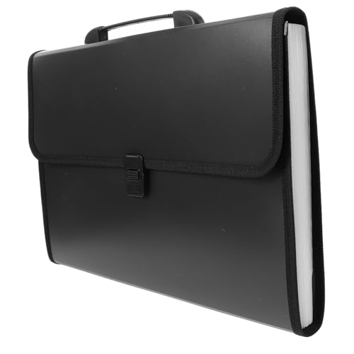 Lurrose Ordner Organpaket stilvoller Aktenorganisator Aktenordner Dokumentenorganisator briefhalter aufbewahrungssack schnell hefter Dokumenten-Organizer-Tasche Dateiorganisator Abs Black von Lurrose