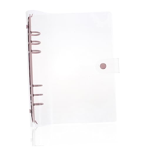 Lurrose PVC-Kontobuch büromaterial bürozubehör kugelbinder binderclips buch binder Ringordner für lose Blätter notizbuch Klemmbinder Mini-Ordner Buchkreisring Aluminiumlegierung Rosa von Lurrose