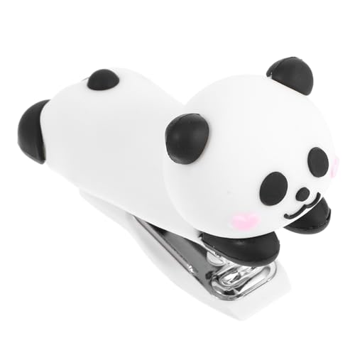 Lurrose Panda Heftgerät Mini Heftgerät Tragbarer Hefter Heftgerät Heftgerät Mini Spaßhefter Für Den Schreibtisch Heftgerät Hand Cartoon Silikon Heftgerät Panda Desktop Heftgerät von Lurrose