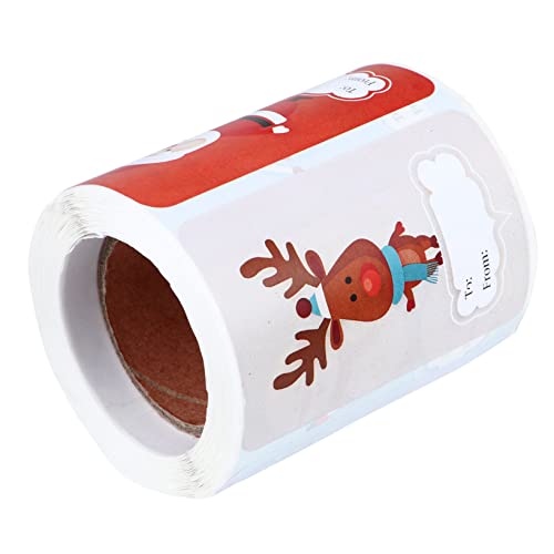 Lurrose Rolle Mit 24 Selbstklebenden Cartoon Weihnachts Geschenkanhängern Ideal Zum Dekorieren Und Beschriften Von Geschenketiketten Für Die Feiertage Bunten Farben Und Festlichem von Lurrose