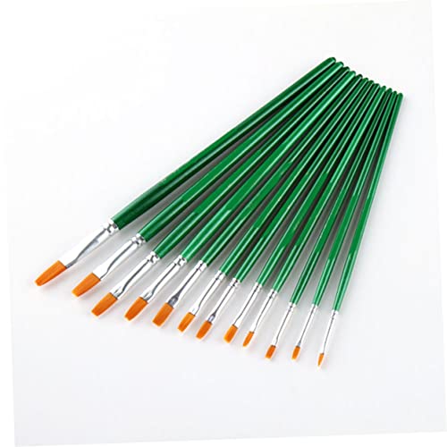 Lurrose Satz Ölpinsel pinselset Schule Pinsel Set Schule pinselsets Künstler Pinsel Set brushpenset Brush Set Malerei Pinsel Set Nylonhaarbürste Pinsel für Acrylmalerei Green von Lurrose