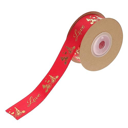 Lurrose Schleife Rot Wickelbänder Halloween-Bänder zum Basteln Juteband aus Sackleinen Strauß ribbon ripsband weihnachtsbäume romantic Valentinsband Geschenkband zum Valentinstag Polyester von Lurrose