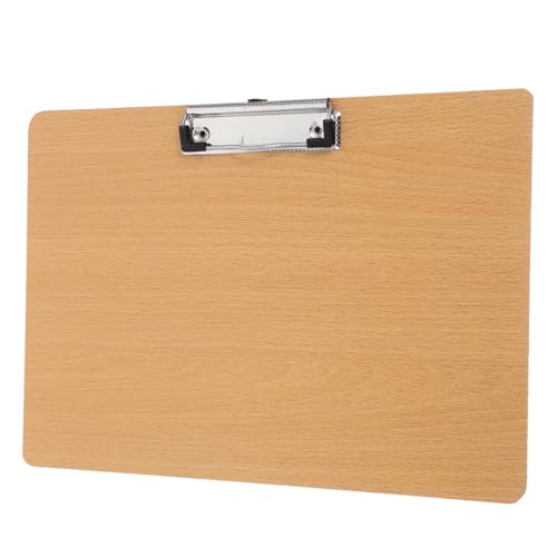 Lurrose Schreibblock-clip Bau-zwischenablage Malbrett Dateiclips Klemmbrett Mit Metallklammern Büro-klemmbrett Clipboard-ordner Mini-klemmbretter Zwischenablagen Masse Reißbrett Mdf Khaki von Lurrose