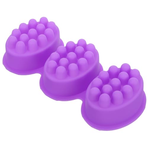 Lurrose Seifenform Kerzenherstellungsset Kit Zur Parfümherstellung Gelee-eiswürfel Käsekuchen Mini-kuchenformen Dicke Schokoriegelform Badeformen Massage Kochformen Keks Kieselgel Violett von Lurrose