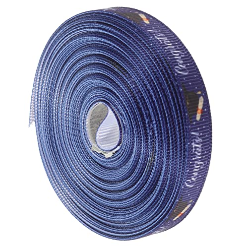 Lurrose Staffelungsband seidenband ribbon Geschenkband für Festival haar pin Stolz Dekorationen schwarze und goldene Abschlussdekorationen Band zum Nähen Geschenkschleifband Polyester Blue von Lurrose