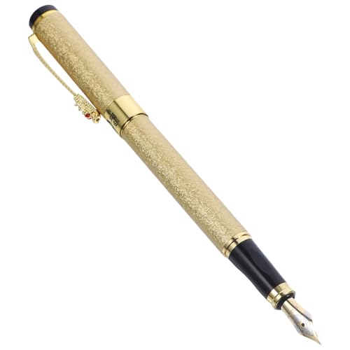 Lurrose Stift einziehbar Füllfederhalter Textmarker Künstler Punkt löschbar Brunnen Kappe schreibutensilien schreibkladde calligraphy pen Schreibwaren caligrafie pen Füller Golden von Lurrose