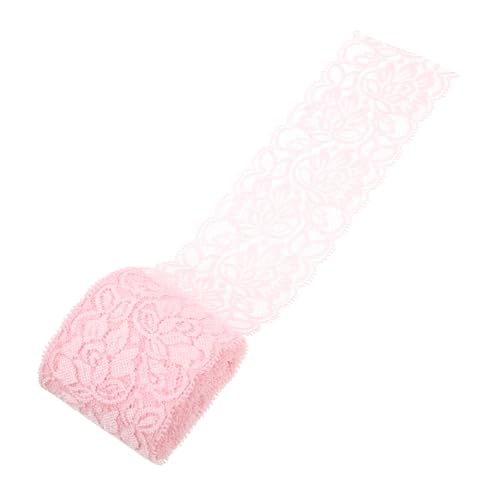 Lurrose Stretch-Spitze nylongarn Spitzen-Accessoire Spitzenborte für Vorhänge Spitzenbesatz für Kleidung Quaste Spitzenband Strauß Kleidung Spitzenbesatz Spitze nähen Spandex-Garn Rosa von Lurrose