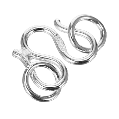 Lurrose W-schnalle Aus Sterlingsilber Halskette Diy-verschlüsse Armbandverschlüsse Anschlüsse Schmuck Diy Zubehör Kettenverschlüsse Zum Verschließen Diy Armband Klatscht Silver Silber- von Lurrose