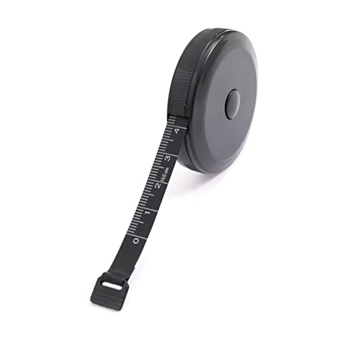 Lurrose einziehbares Band Meter Körper Messung Gewichte Retractable Maßband PVC Maßband Stoßfestes Maßband Tragbares Maßband Präzises Maßband Maßkrug messband Black von Lurrose